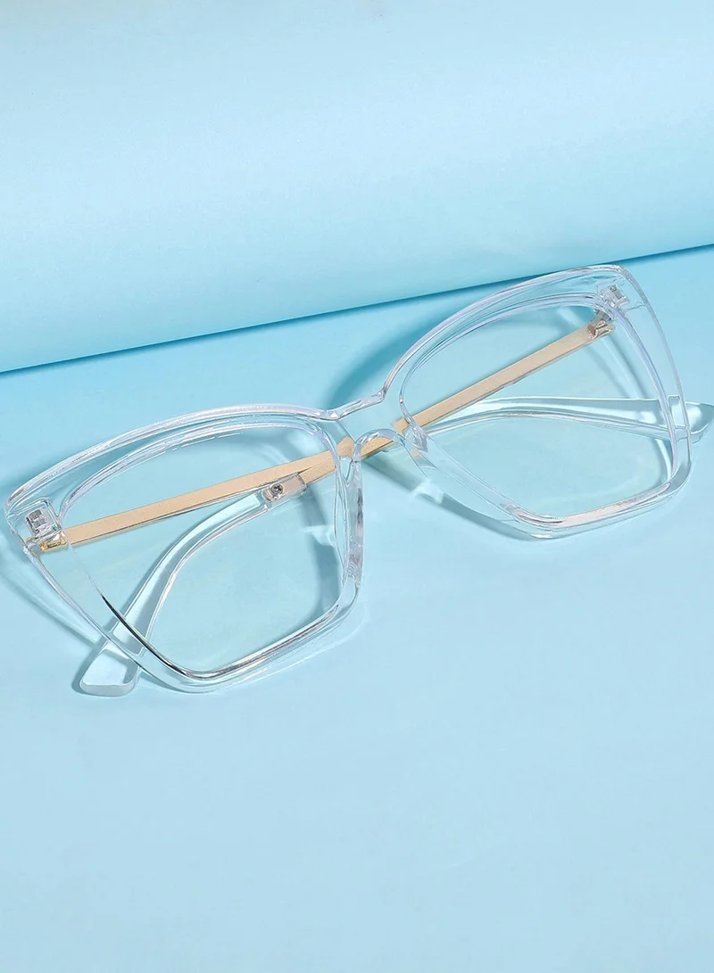 Haute Sauce Clear Wayfarer Sunglass