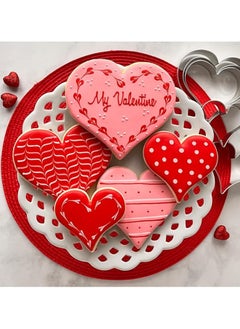 Master Chef 5 pcs Heart Shaped Dough Cutter - Master Chef  - Image 2