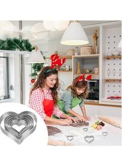 Master Chef 5 pcs Heart Shaped Dough Cutter - Master Chef  - Image 3