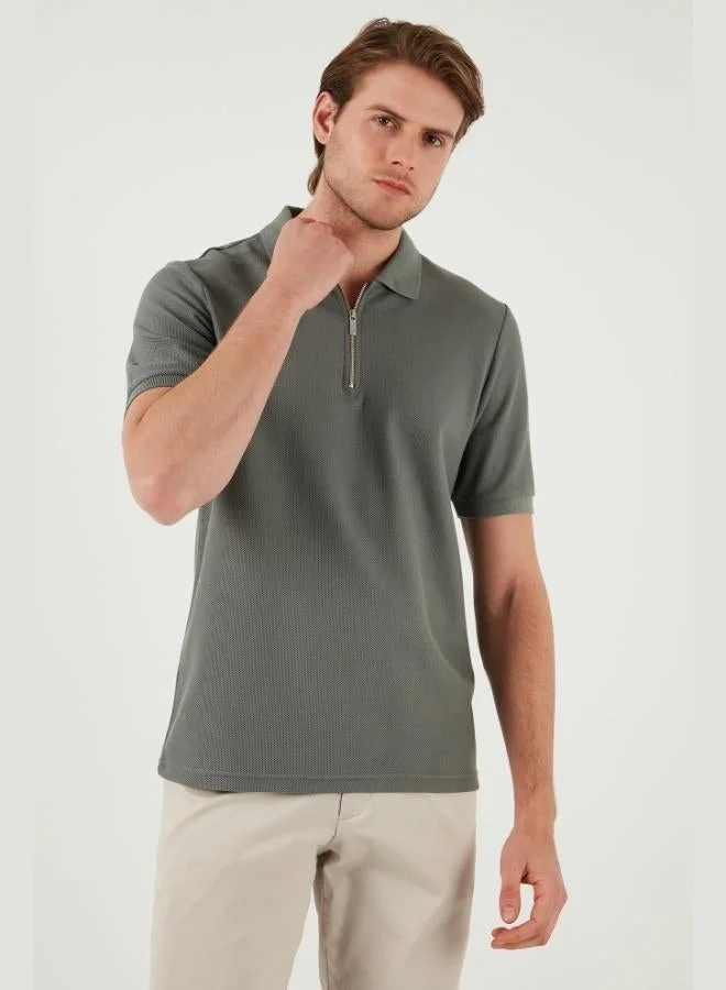 Buratti  Buratti Cotton Regular Fit Half Zipper 3-Pack Polo Collar T-Shirt Men's Polo Collar T-Shirt 5902434S3 for Men | Best Price UAE