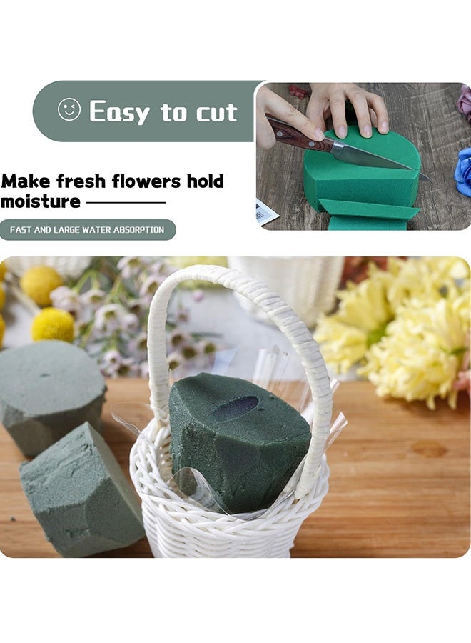 4 Pcs Round Floral Foam Blocks 10 x 10 x 4cm Cylinder Wet Dry Floral Foam,Florist Foam Block for Fresh and Artificial Flower Room Decor Weddings Party Floristry Displays and Designs - Image 5