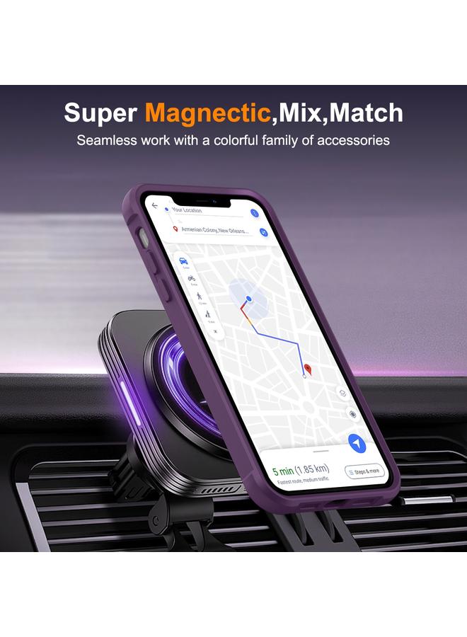 Zaboon Case For iPhone 12 / 12 Pro MagSafe Magnetic Rotating Holder Phone Case - Image 5