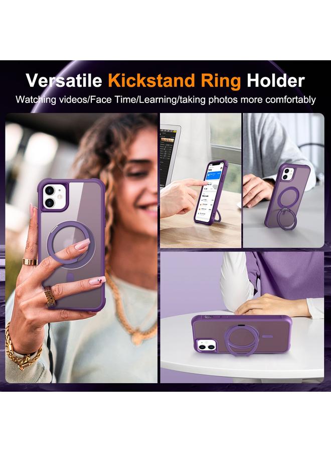 Zaboon Case For iPhone 12 / 12 Pro MagSafe Magnetic Rotating Holder Phone Case - Image 4