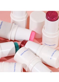Mei Lifestyle Mermaid Sequins Chunky Glitter Gel Stick Festival Liquid Eyeshadow & Body Glitter for Women & Girls  - Image 3
