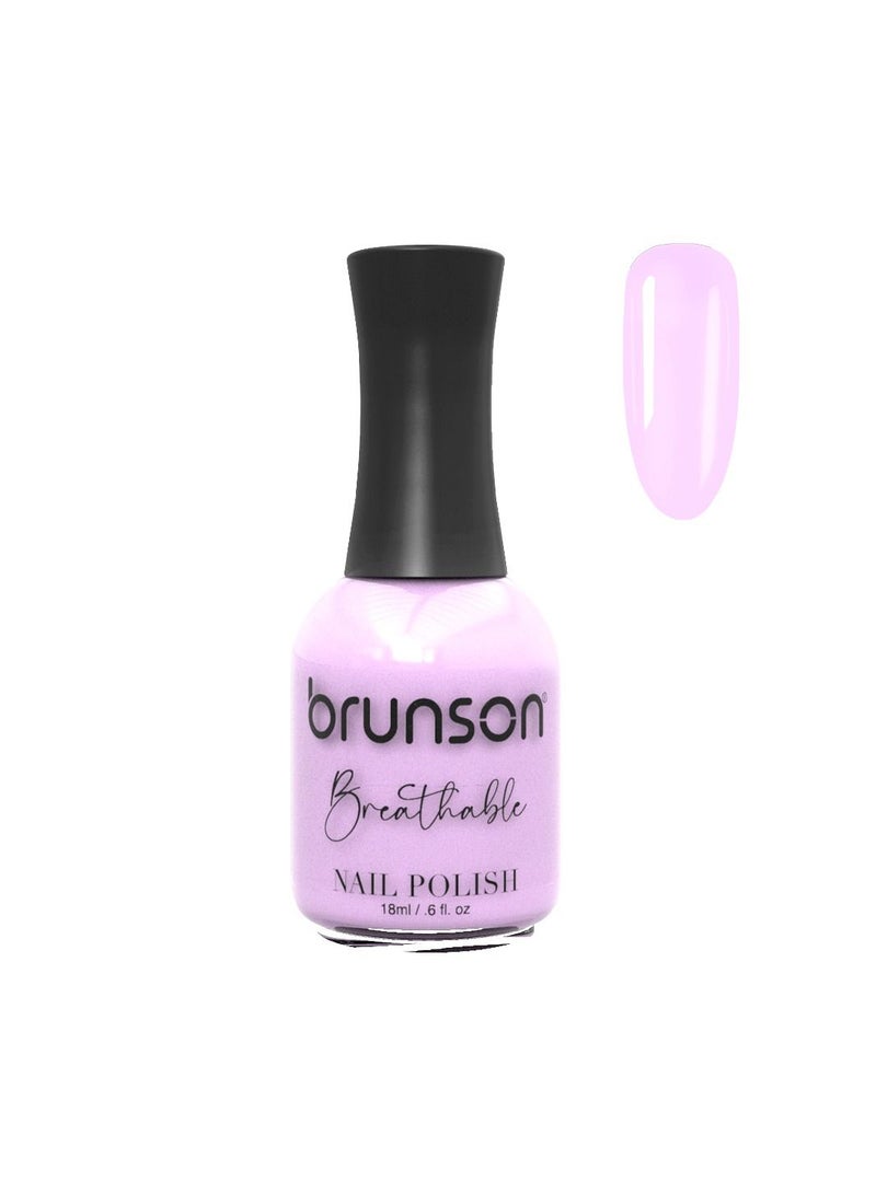 Brunson breathable nail polish halal nail lacquer wudu friendly quick dry long lasting but easy peel off glossy shine water based nail paint 18ml