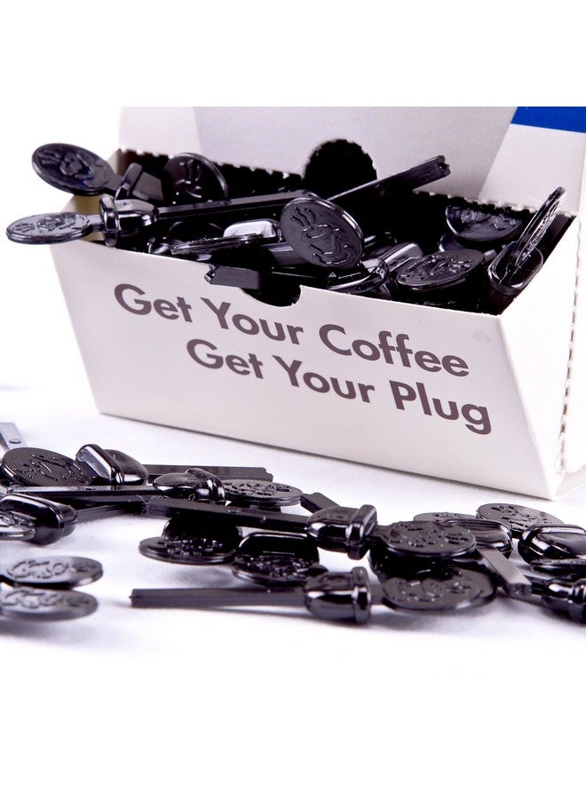 Royal StixToGo Beverage Plugs - Leak Prevention Coffee Accessory for Hot Drinks, Disposable Coffee Stoppers, Fits Standard Lids - Black, 2", Pack of 400 - Image 5