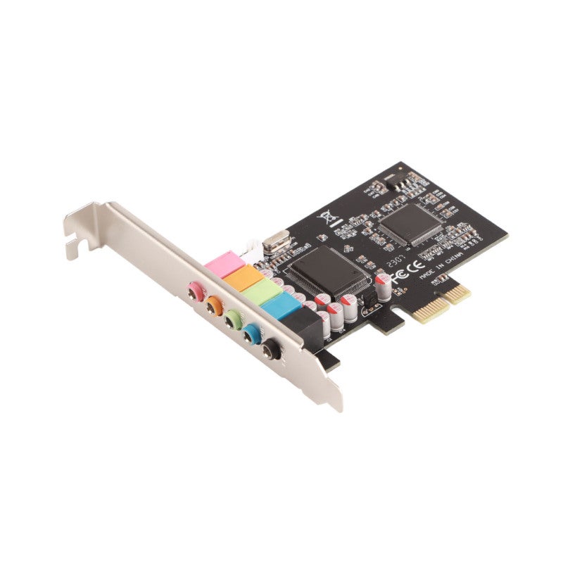 Sound Card: 6 Channels CMI8738 Chip PCI-Express Interface - Noise Elimination Surround Sound Output for Home Theater 3D Games Pc Entertainment - Image 3