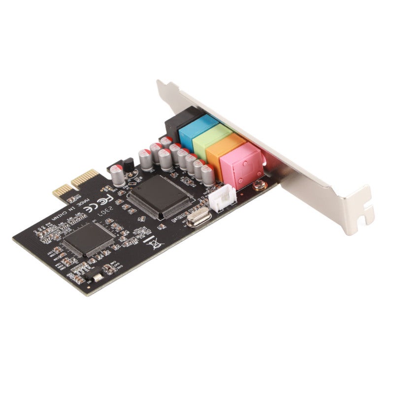 Sound Card: 6 Channels CMI8738 Chip PCI-Express Interface - Noise Elimination Surround Sound Output for Home Theater 3D Games Pc Entertainment - Image 5