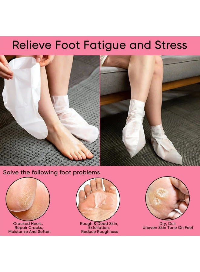 Berlaney Peach Foot Exfoliating Mask, 3 Pairs Skin Exfoliating Foot Masks for Dry Feet, Cracked Heels, Callus, Dead Skin Remover, Smooth Touch Feet, Spa Experience at Home or Travel - Image 4