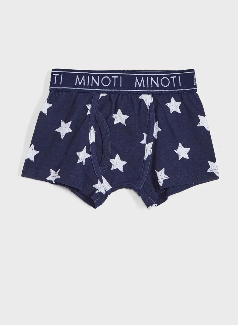 MINOTI Youth 3 Pack Assorted Boxers