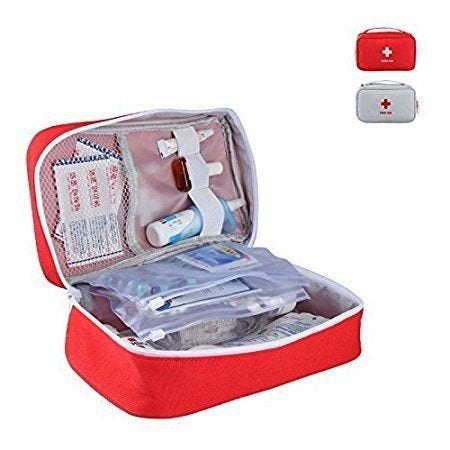 Vroxy Vroxy First Aid Kit Travel Pouch Medicine Storage Bag Cosmetic Medicine Makeup Storage Pouch for Travelling Multi Color Large - Image 5
