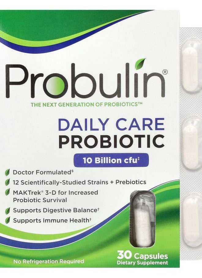 Probulin Daily Care Probiotic 10 Billion CFU 30 Capsules 