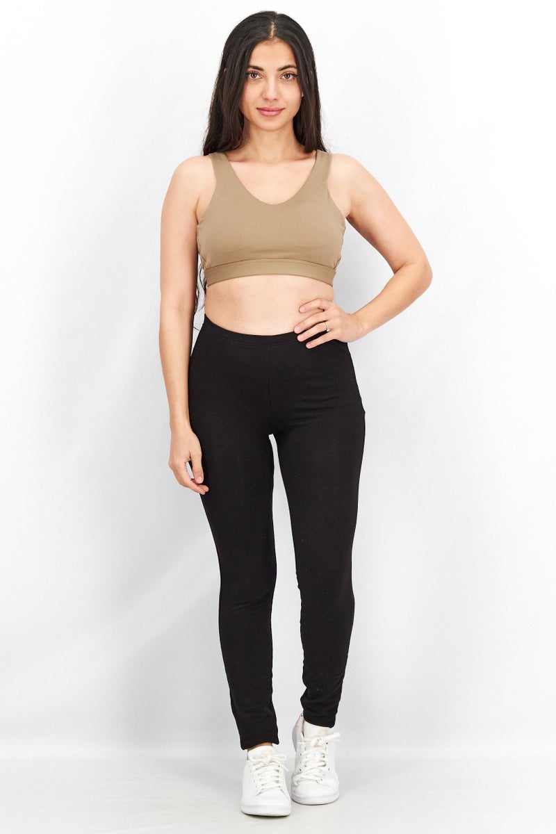 Adidas Women Core Flow Luxe Padded Sports Bra, Light Brown - Image 2