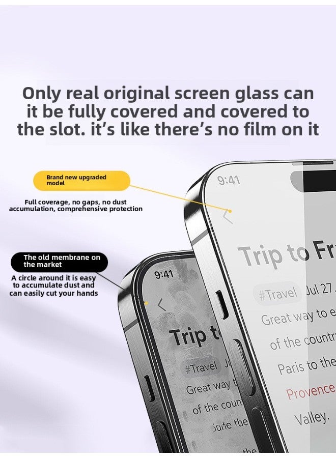 Applicable To For Iphone 15/14 Tempered Film For Iphone13promax Mobile Phone Film 12 Film 11 X Full Screen 15pr-Colour:【hd Model☆1 Piece Pack】special Glass◇30 Times Anti-drop And Anti-fingerprint◇Send Applicator-Size:For Iphone 12 Pro Max - Image 5