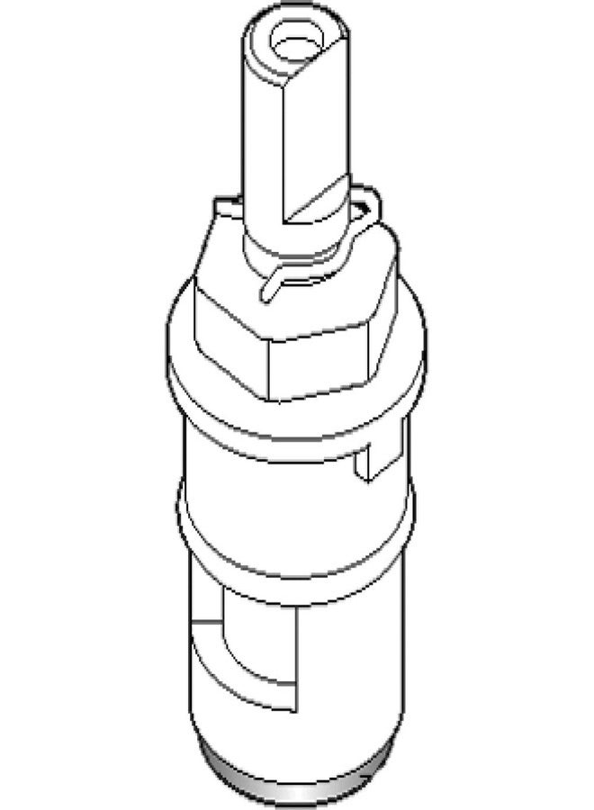 Moen 121550 Commercial 2-Handle Plastic Shell Ceramic Disk Cartridge - Hot - Image 2