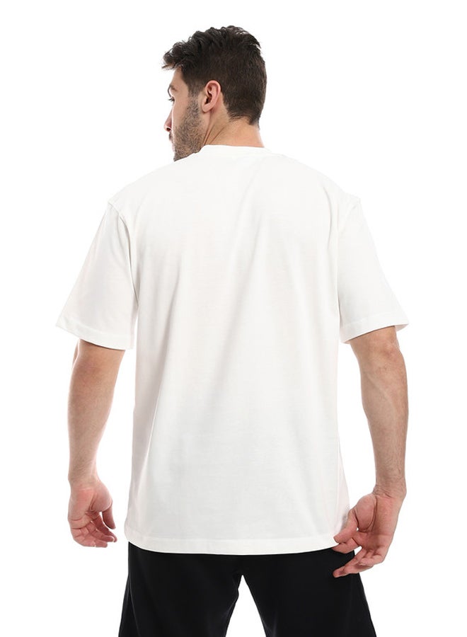 WHITE RABBIT Printed White Comfy T-Shirt  - Image 3
