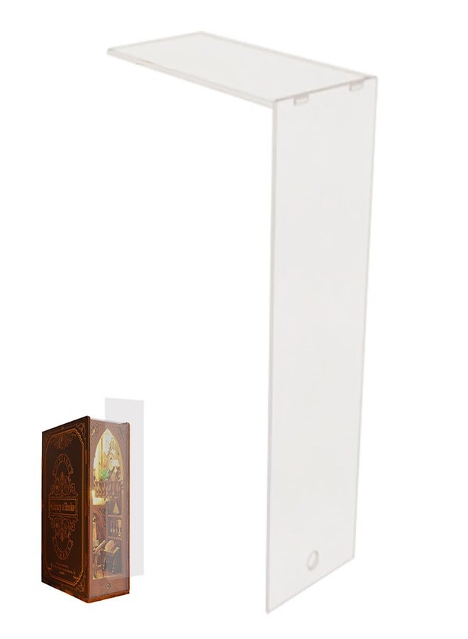 Spilay Booknook Dust Proof Cover Protection Accessory DIY Home Miniature Furniture Plexiglass Cover Kit Perfect for JT-SL06 Library of Books - Image 1