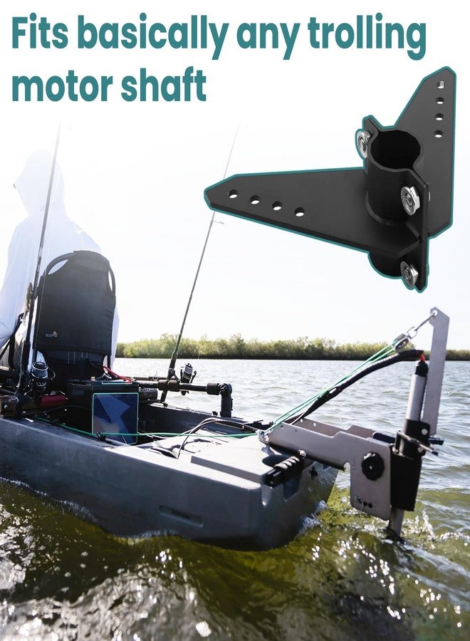 GEAIN Steering Triangle Fits for Newport NK-180S Kayak Trolling Motor, Black Powder Coated Aluminum Steering Kit for Marine and Kayak Trolling Motor - Image 4