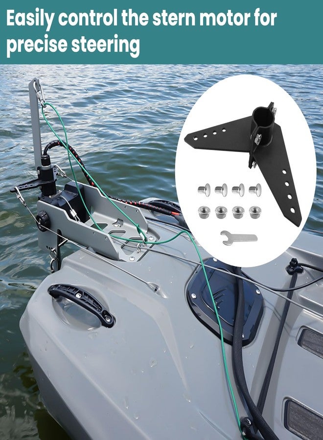 GEAIN Steering Triangle Fits for Newport NK-180S Kayak Trolling Motor, Black Powder Coated Aluminum Steering Kit for Marine and Kayak Trolling Motor - Image 5