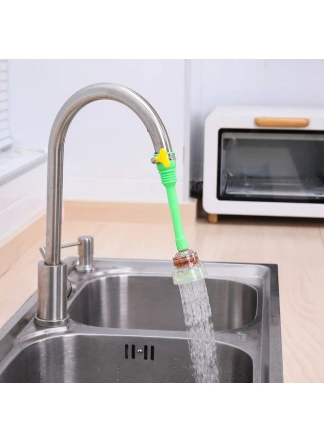 Faucet water filter with silicone hose | 360° rotation to remove chlorine and impurities - Image 1
