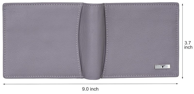 URBANFOREST محفظة أوليفر جلدية رمادية فاتحة للرجال - Image 5