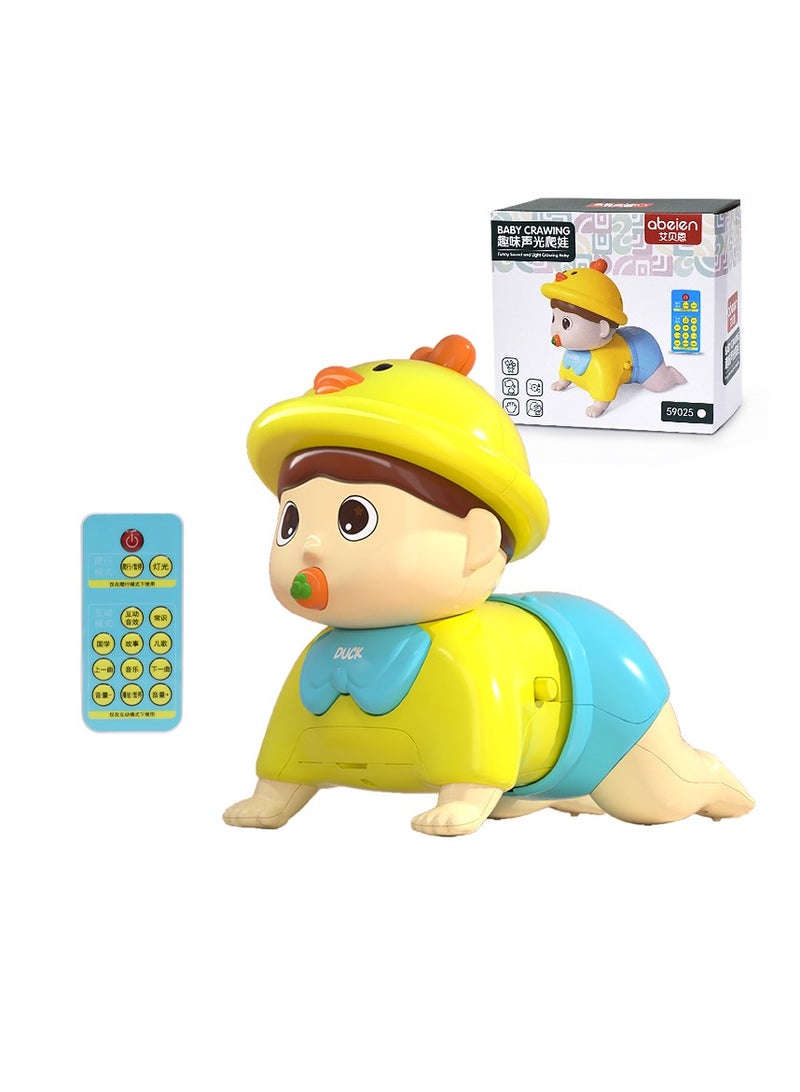 بايبي الزحف لعبة طفل 1 سنة فتاة لعبة طفل 12-18 شهرا مع الموسيقى الصوتية البصرية التنمية التفاعلية هدية عيد ميلاد الطفل - Image 3