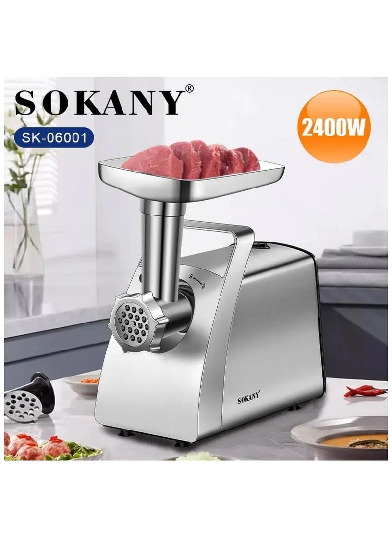 سوكاني مفرمة لحم بغلاف من الستانلس ستيل/2400 واط  - Image 2