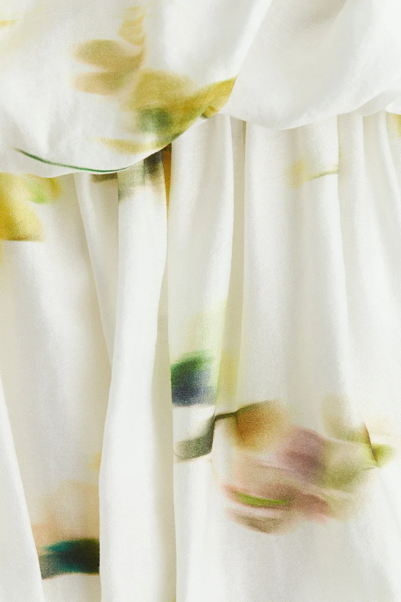 اتش اند ام فستان بحافة سفلية منفوخة