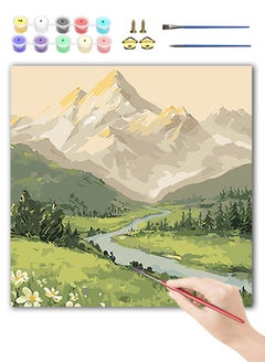 Paint By Numbers for Adult Kids Beginners Canvas, Diy Acrylic Paint By Number Canvas for Painting Party and Classroom Activity and Gift