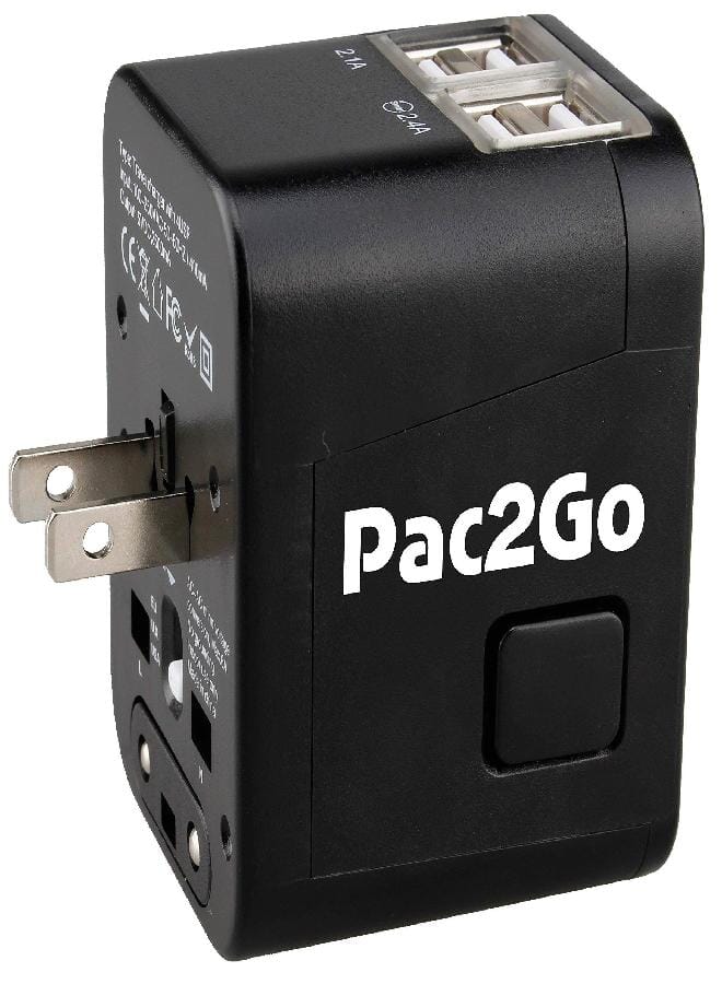 Universal Travel Adapter UK EU AU US with Quad USB Charger - All-in-One Surge/Spike Protected Electrical Plug with Fast Charging USB Ports International Power Socket works in 187 Countries - 4XUSB  - Image 5
