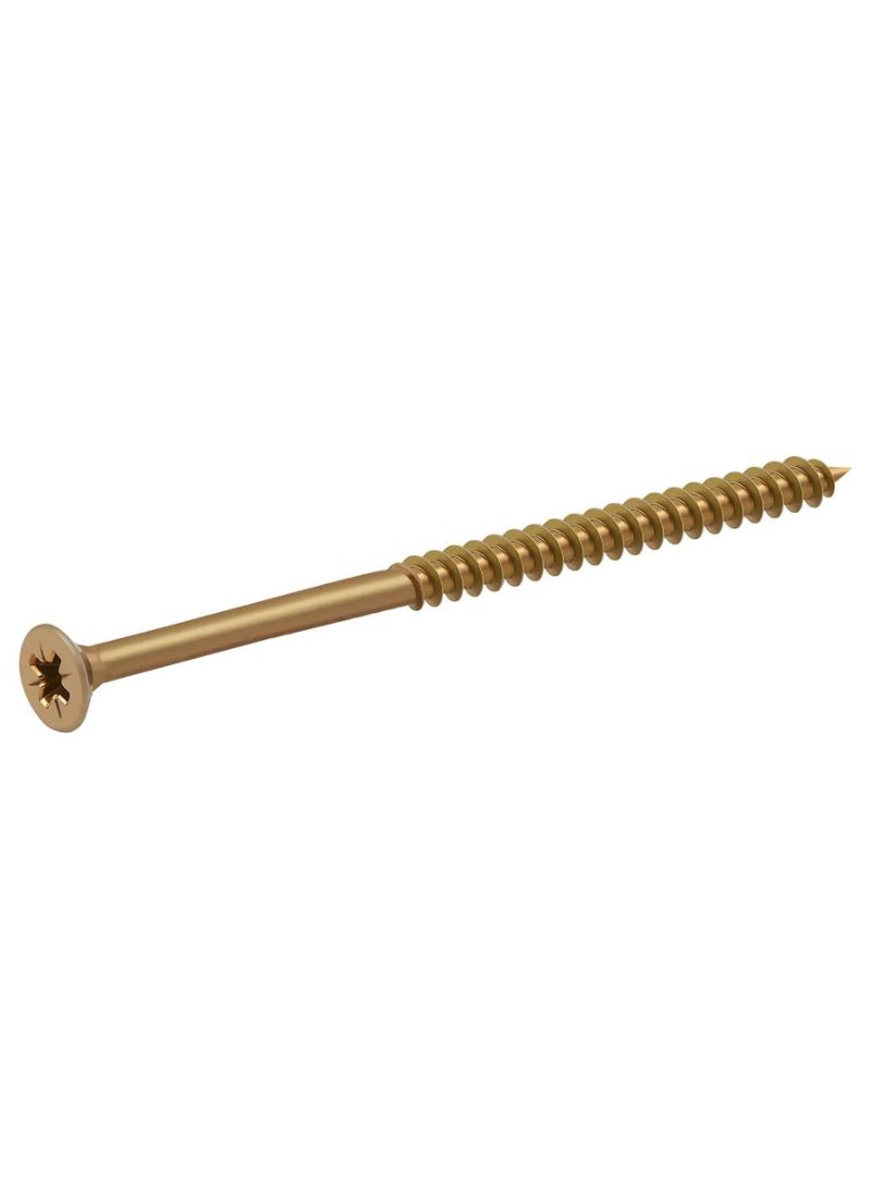 Zinc Plated Carbon Steel Wood Screw Pack 5 X 80 Mm 100 Piece