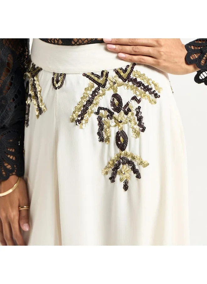 FAV Embellished Midi Skirt