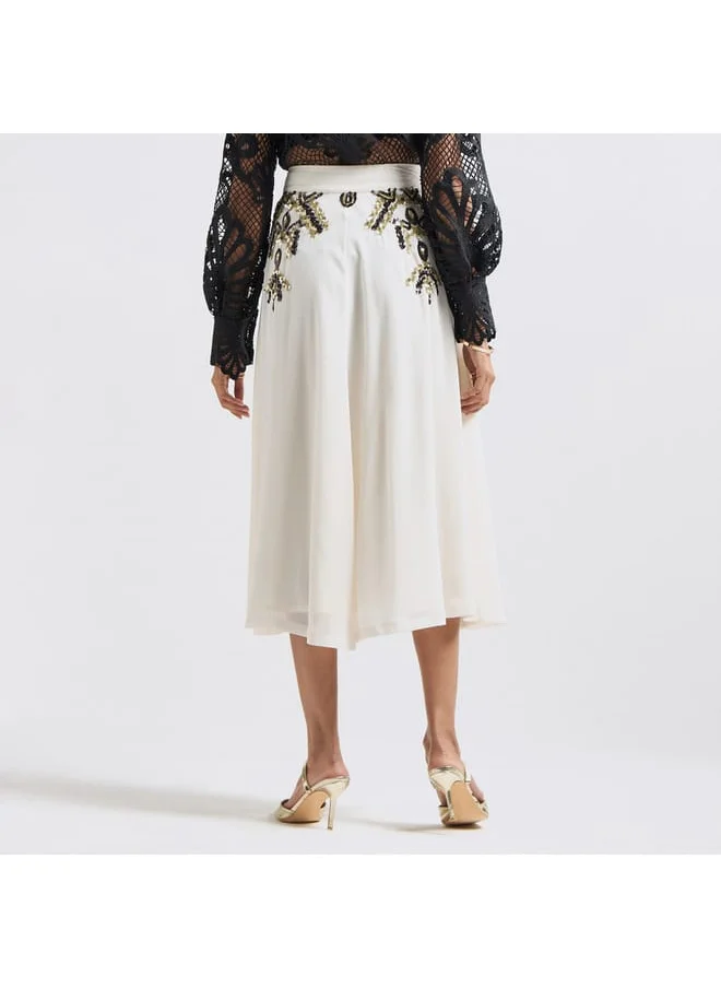 FAV Embellished Midi Skirt