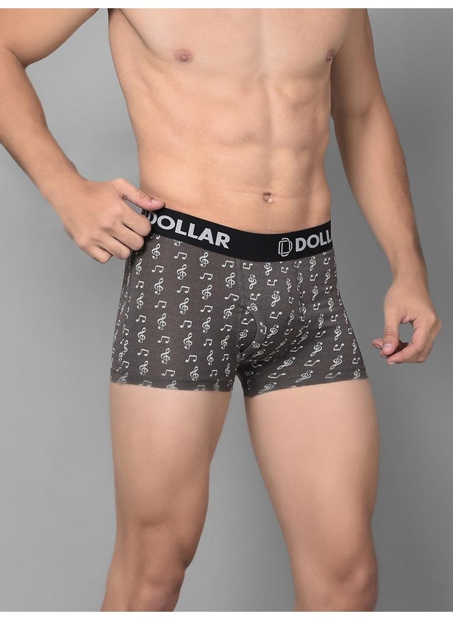 Dollar Bigboss Dollar Bigboss Men's Pack of 3 Printed Cotton Trunk (Print May Vary), Small Assorted  - Image 3
