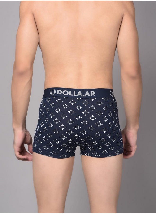 Dollar Bigboss Dollar Bigboss Men's Pack of 3 Printed Cotton Trunk (Print May Vary), Small Assorted  - Image 4