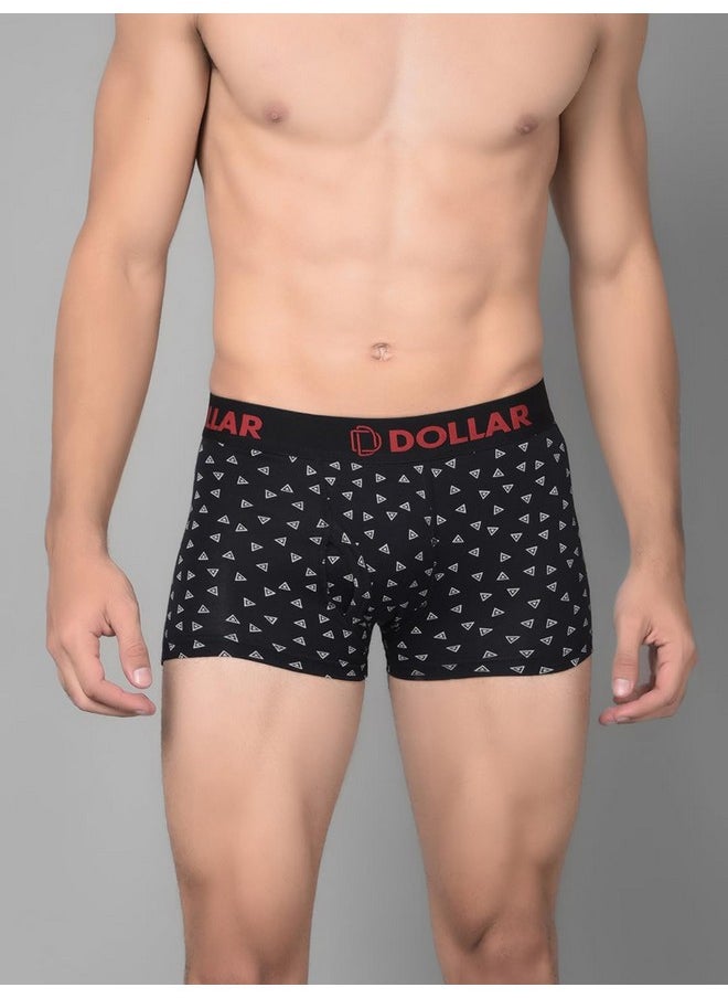 Dollar Bigboss Dollar Bigboss Men's Pack of 3 Printed Cotton Trunk (Print May Vary), Small Assorted  - Image 2