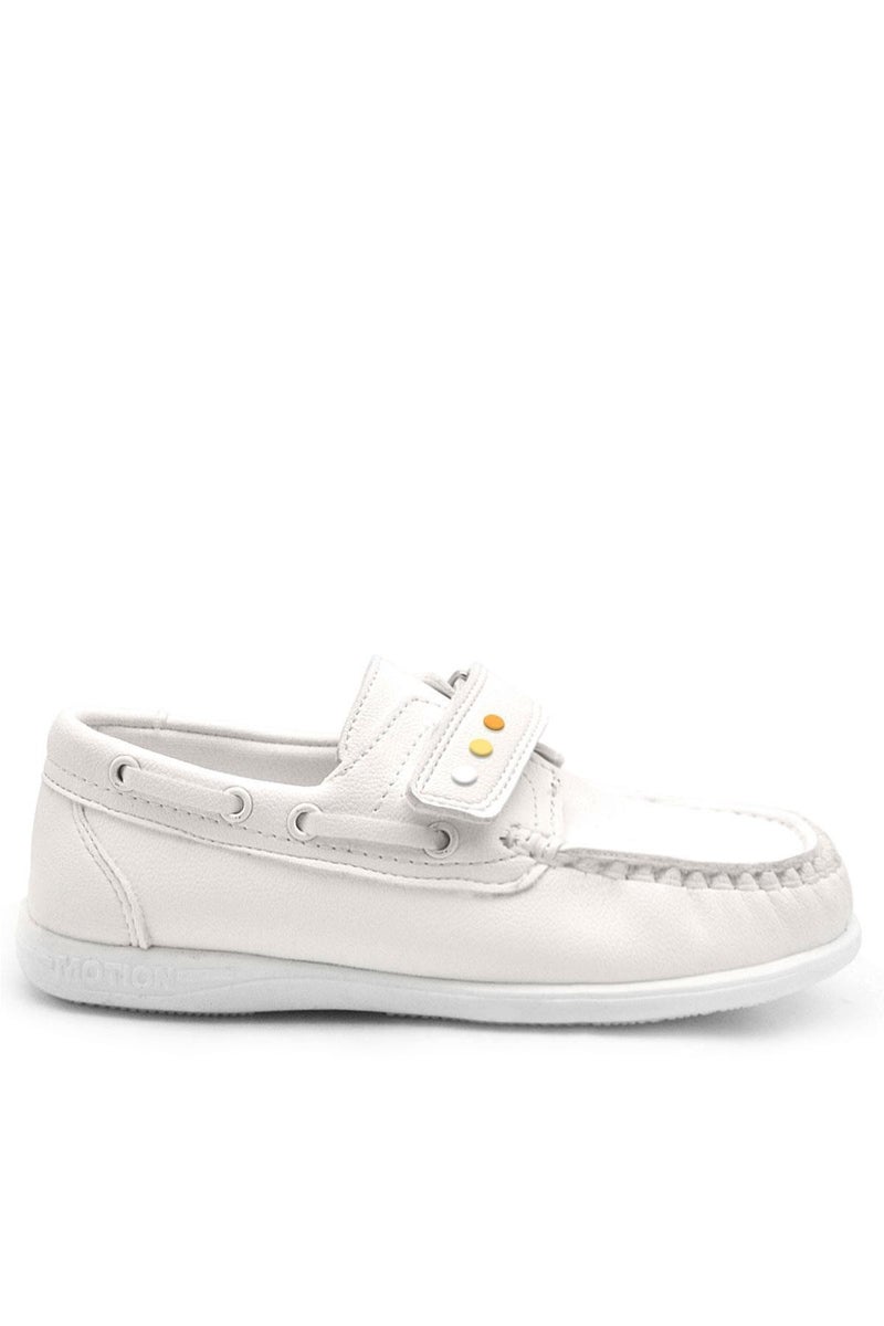 Rakerplus Raker Plus Men's Youth Casual Shoes Phoenix Off White with Colored Velcro Strap and Details - Image 4