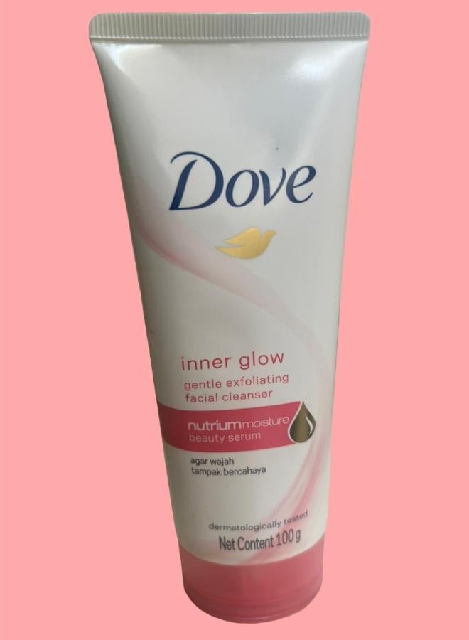 دوف منظف ​​الوجه المقشر اللطيف من إنر جلو، 100 جرام - Image 2