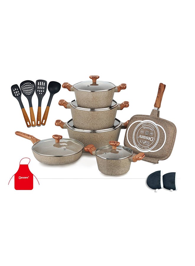 DESSINI 19Pcs Granite Cookware Set 2040  - Image 1
