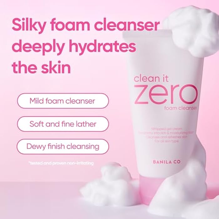 BANILA CO NEW Clean It Zero Foam Cleanser | All Skin Types | Creamy Foam Cleansing with Natural Herbs (150ml / 5.07 fl.oz) - Image 2