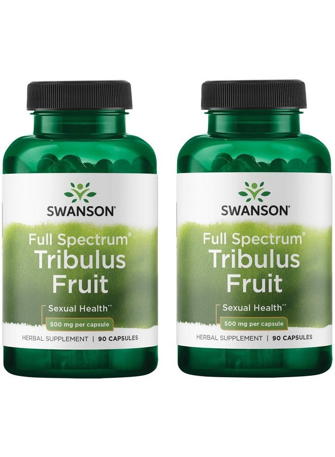 Swanson Full Spectrum Tribulus Fruit 500 mg 90 Caps (2 Pack)