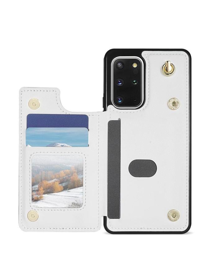 S-TOP Case For Samsung Galaxy S20 FE 5G Rhombic Dual Buckle Card Slots Phone Case with Lanyard - Image 4