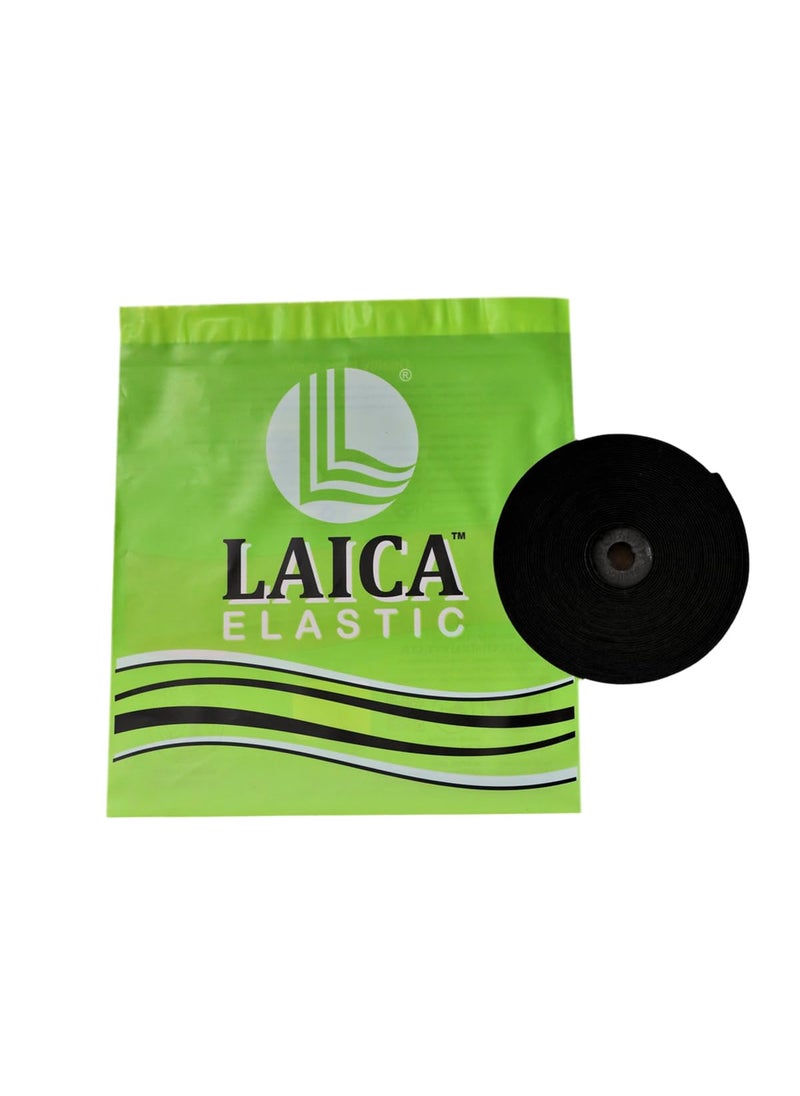 LAICA LAICA Green Label Elastic Band 10 Meters Tape Heavy Stretch High Elasticity Ideal for TailoringSewing Fashion Designing Boutique Stitching Mens Womens Graments20MM  - Image 1