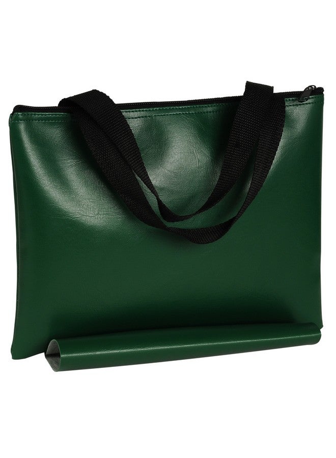 WE Games حقيبة شطرنج جلدية خضراء من WE Games - 12 بوصة