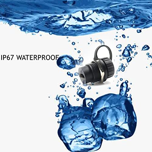 PENGLIN 2PCS Waterproof HDMI Panel Mount Coupler, IP67 HDMI Pass Through Connector Female to Female,HDMI 2.0 Bulkhead Extension 4K 30hz 3D and HDR - Image 5