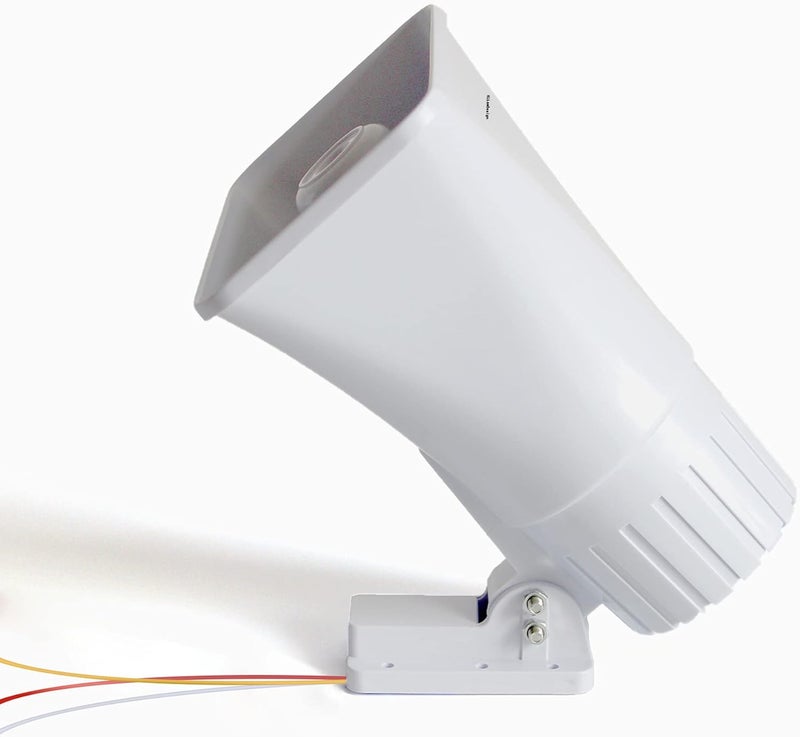 KLLsmDesign 30W Dual Tone Outdoor Alarm Siren with Bracket - 130dB Security Siren for Home and Car - Image 1