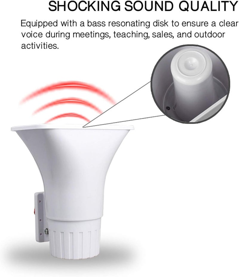 KLLsmDesign 30W Dual Tone Outdoor Alarm Siren with Bracket - 130dB Security Siren for Home and Car - Image 3