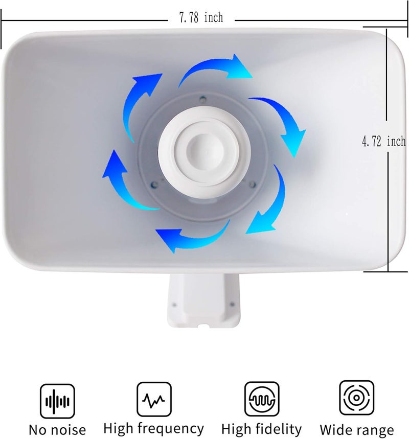 KLLsmDesign 30W Dual Tone Outdoor Alarm Siren with Bracket - 130dB Security Siren for Home and Car - Image 2
