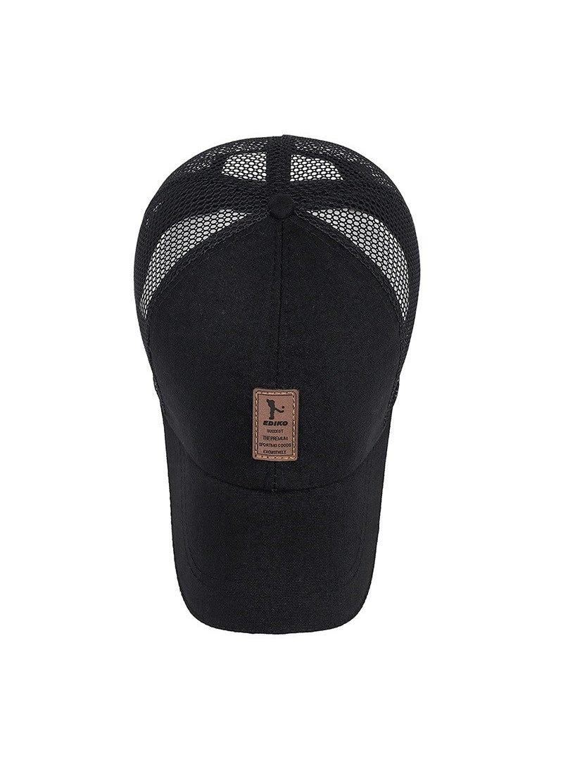 Generic Summer Casual Breathable Sunshade Baseball Cap for Men Red  - Image 4