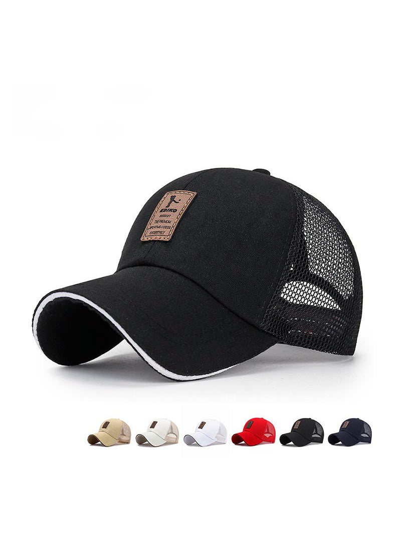 Generic Summer Casual Breathable Sunshade Baseball Cap for Men Red  - Image 2